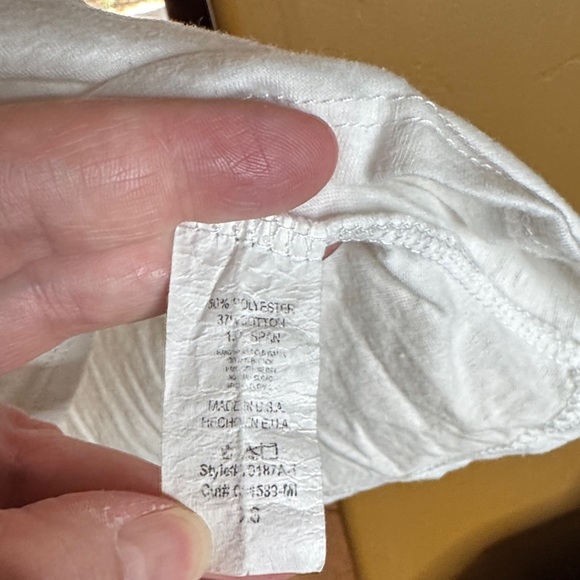 Fetch & Co White V-Neck T-Shirt Heart Graphic Peace Be Mine Size XS Oversized - Picture 3 of 5